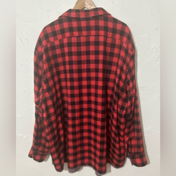 Cremieux Classic Fit Buffalo Plaid Reversible Long Sleeve Woven Shirt Sz 2XB - Picture 13 of 16